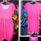 SZ 10-12 FADED GLORY FUSCHIA STRETCHY GIRL'S  DRESS   L@@K!!