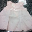 NEW 0-3 MONTHS BABY TOGS  EMBROIDERED ELEGANT BABY GIRL PINK DRESS L@@K!!
