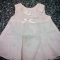 NEW 0-3 MONTHS BABY TOGS EMBROIDERED ELEGANT BABY GIRL PINK DRESS L@@K!!