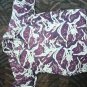 SZ LARGE KAMEHAMEHA VTG RARE MAN&acirc;��S SHIRT. PURPLE & WHITE