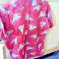 SZ L. WAIKIKI RARE ALMOST PLASTIC JERSEY HAWAIIAN SHIRT L@@K!!