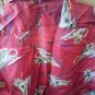 SZ L. WAIKIKI RARE ALMOST PLASTIC JERSEY HAWAIIAN SHIRT L@@K!!