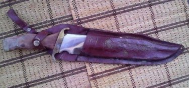 20" RARE RUSTIC  VTG SUPERB BUY DAGGER-HUNTER KNIFE-CUTACHA   L@@K!!
