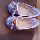 SZ 5 EXOTIC WOMEN'S BOUTIQUE FLAT SHOES W. LOGO EMBLEMS L@@K!!