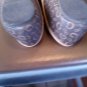 SZ 5 EXOTIC WOMEN'S BOUTIQUE FLAT SHOES W. LOGO EMBLEMS L@@K!!