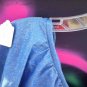 SZ 9-10 VTG EXOTIC COUTURE -BLUE JERSEY DRESS  & SPARKLING GOLA SWINGING TOP