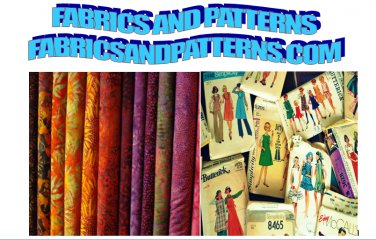 FABRICSANDPATTERNS.COM- DOMAIN NAME NO ENCUMBRANCES - GREAT NAME 4 FAST SALE