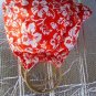 RARE-SUPERB HAWAIIAN VIBRANT HOBBO BAG BAMBOO HANDLES. L@@K!! 14X 16 X 2.5"