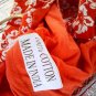 RARE-SUPERB HAWAIIAN VIBRANT HOBBO BAG BAMBOO HANDLES. L@@K!! 14X 16 X 2.5"