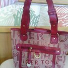 REAL RARE TOMMY HILFIGER LOGO  PURSE HANDBAG  L@@K!!!!! RED CANVAS ORIGINAL