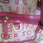REAL RARE TOMMY HILFIGER LOGO PURSE HANDBAG L@@K!!!!! RED CANVAS ORIGINAL