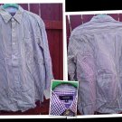 SMALL BOGARI  RED PLAID WESTERN MEN'S SHIRT L@@K!!#RED AND WHITE