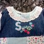 0-3 MONTHS OKIE DOKIE -BEAUTIFUL EMBROIDERED MINI DRESS-TOP--L@@K!!
