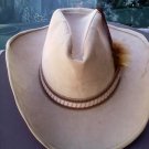 VTG STETSON-LIKE COWBOY HAT IN GUCCI BOX ALSO VINTAGE L@@K-BEIGE