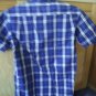 SZ SMALL JR- MAN US POLO ASSN PLAID BLUE COTTON SHIRT &acirc;��L@@K