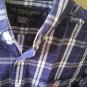 SZ SMALL JR- MAN US POLO ASSN PLAID BLUE COTTON SHIRT &acirc;��L@@K