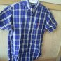 SZ SMALL JR- MAN US POLO ASSN PLAID BLUE COTTON SHIRT –L@@K