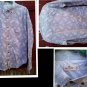 LARGE HOLLISTER FANCY WESTERN COWBOY MEN'S SHIRT L@@K!!#grey white