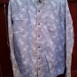 LARGE HOLLISTER FANCY WESTERN COWBOY MEN'S SHIRT L@@K!!#grey white