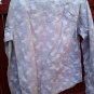 LARGE HOLLISTER FANCY WESTERN COWBOY MEN'S SHIRT L@@K!!#grey white