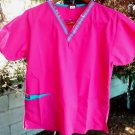 SZ:SM PRISTINE DICKIES FUSCHIA SCRUB L@@K!!