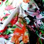 SZ S/MEDIUM VT MINT EXOTIC RARE HAWAIIAN FLORA BLOUSE STRETCHY L@@K!!