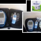 BREEZE 2 BAYER BLOOD GLUCOSE METER,MICROLET,LANCETS & CONTROL SOLUTION -CASE