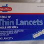 NEW 200 THIN LANCETS- VALUE RITE  STERILE  STERILE-CONTROLLED DEEP PENETRATION