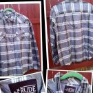 LARGE RUDE-CLASSY WESTERN MEN'S SHIRT L@@K!!