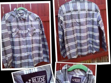 LARGE RUDE-CLASSY WESTERN MEN'S SHIRT L@@K!!