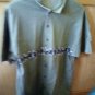 SZ. MEDIUM 100% Polyester OLIVE GREEN HAWAIIAN SHIRT