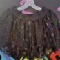 SZ 7-8 FANCY BLACK FLARED GIRL -SKIRT-SHORTS UNDERNEATH - LINED L@@K!!