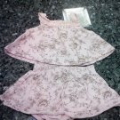 0-3 MONTHS 2PCS BABY GIRL SUMMERY FLOWERED TOP AND PANTIES L@@K!!