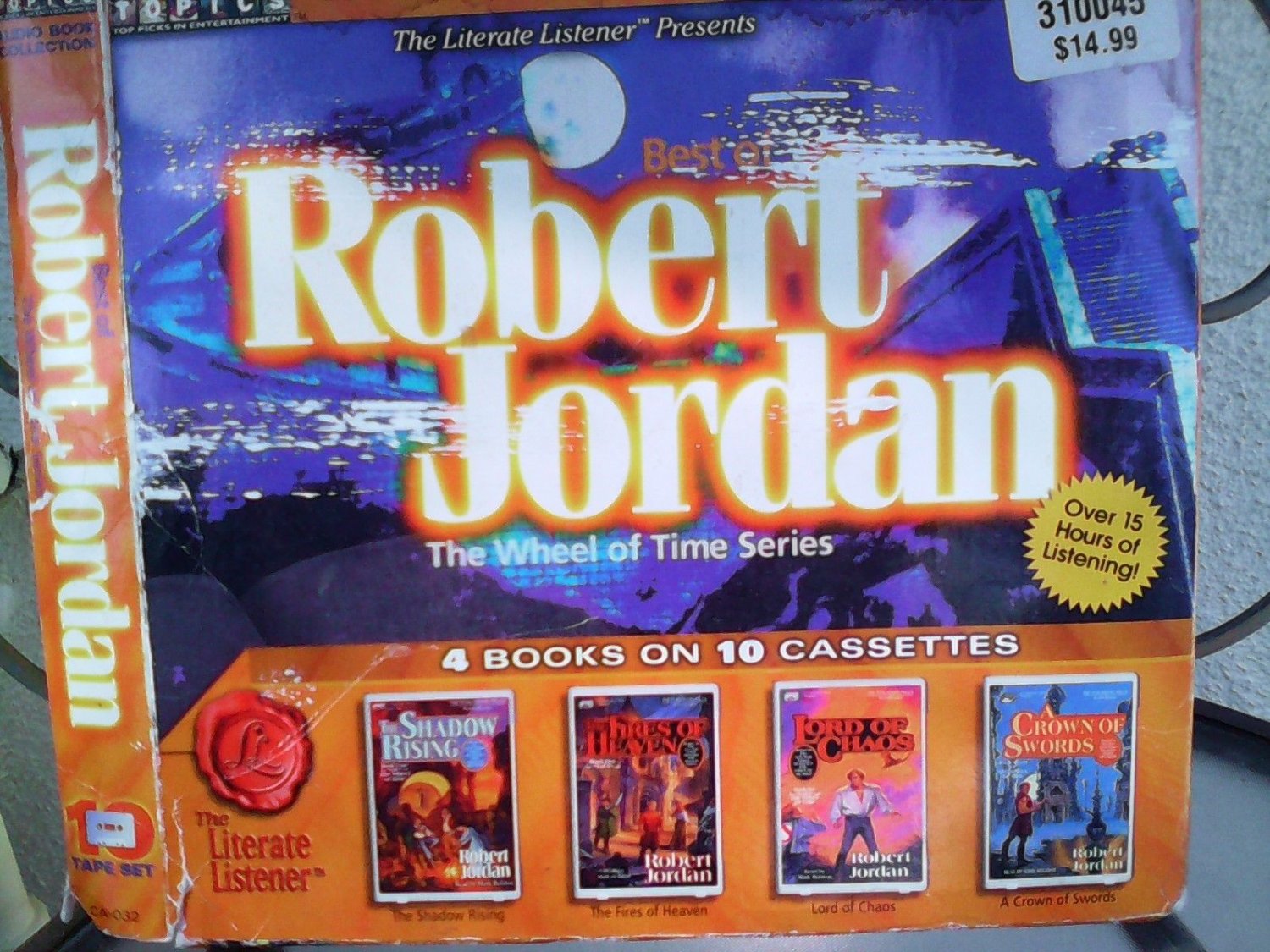 NEW-BEST OF ROBERT JORDAN WHEEL OF TIME SERIES -4 BOOKS ON 10 CASSETTES