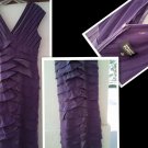 SZ 10 ADRIANNA PAPPELL PURPLE ELEGANT DRESS FASHIONABLE L@@K!!