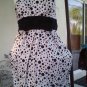 SZ 9 SPEECKLESS POLKA DOT BLACK AND WHITE SEXY DRESS/ FORMAL 100% Cotton L@@K!!