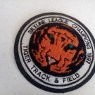 5" DIAMETER-1997 SKYLINE LEAGUE CHAMPIONS PATCH-TIGER TRACK & FIELD EMBROIDERED