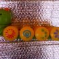9â X 4â ROLLING CARTERPILLAR WHEELED EDUCATIONAL TOY L@@K!!