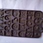 8 X 13âvtg OLD IRON CASTER JOHN WRIGHT 1985 ABC COOKIE BAKER-SYMBOLICAL ABC
