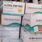 1 BOX -MAJOR ALCOHOL PREPARATION PADS  ISOPROPYL ALCOHOL 70%, 100ct,