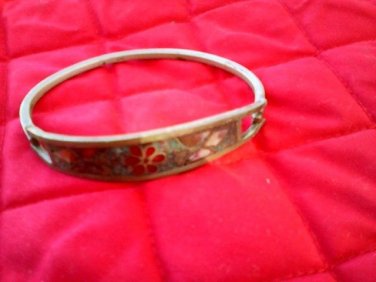 OLD CRAFTED NATIVE BRACELET STERLING OR SILVER . AS IS