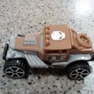 2014 HOT WHEELS MATTEL MCDONALDS BROWN JEEP SKULL FLAG L@@K!!