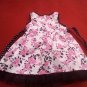 4T SOPHIE FAIR EXOTIC FLORAL LINED GIR'S DRESS BROWN-PINK 100% COTTON L@@K!!