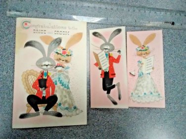 RARE OLD WEDDING CARD BOOKLET & STORY  GREETING CARD  -PRECIOUS GREETING L@@K