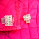 MINT GLODEN JEWELED MEN'S CUFF LINKS MINT L@@K!!