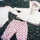 EXOTIC WARM 0-3 MONTHS 3PCS BABY GIRL JACKET,PANTS & TOP  SPROCKETS L@@K