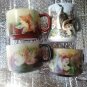 FANCY CERAMIC PAINTED CUPS/MUGS 3 OF A KIND 1 IN CLASSY DIFFERENCE SIGN!!HOLIDAY