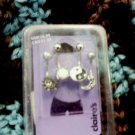 NEW CLAIRE'S 14g (1.6 mm) GAUGE STAINLESS STEEL METHAPHYSICAL BELLY JEWELS