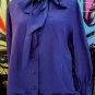 SMALL-MEDIUM HIGH COUTURE VERA MAXWELL VTG SILK BLOUSE L@@K!!
