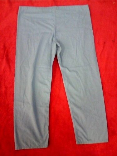 #iiI LARGE  PANTS NURSES-CARETAKERS SCRUB BOTTOMS-LT BLUE